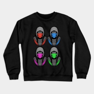 Four Ninjas Pose v1 Crewneck Sweatshirt